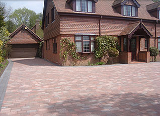 Block paving drive