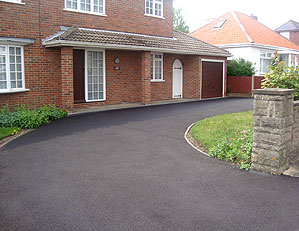 Macadam driveway